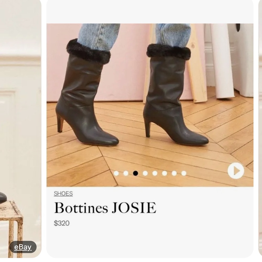Rouje Josie Boots size 40 with faux fur
